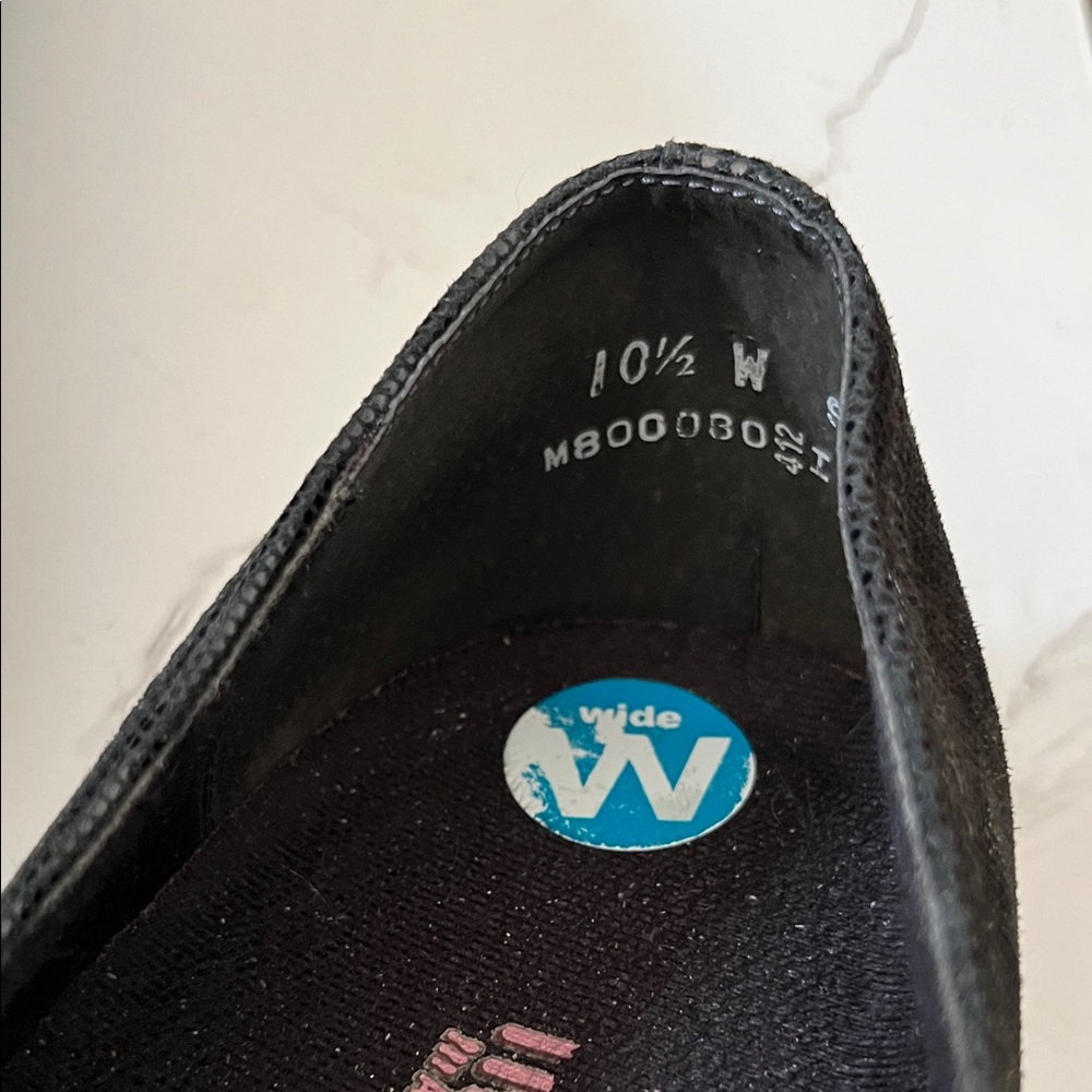 MUNRO Shimmer Black Textured Women’s Loafers Size 10.5 Wide - Picture 5 of 6